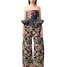 BLACK BROCADE BOYFRIEND STYLE TROUSERS marques almeida