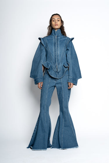 DENIM BAROQUE STYLE JACKET marques almeida