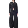 EMBROIDERED BLACK DENIM BOYFRIEND TROUSERS marques almeida