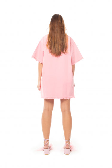 PINK OVERSIZED T-SHIRT DRESS MARQUES ALMEIDA