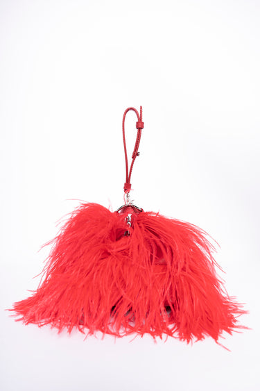 RED FEATHER BAG marques almeida